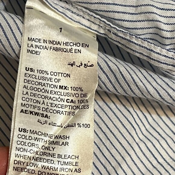 Chico pleasant Embroidered blouse, with tassels size 1 - Picture 10 of 12